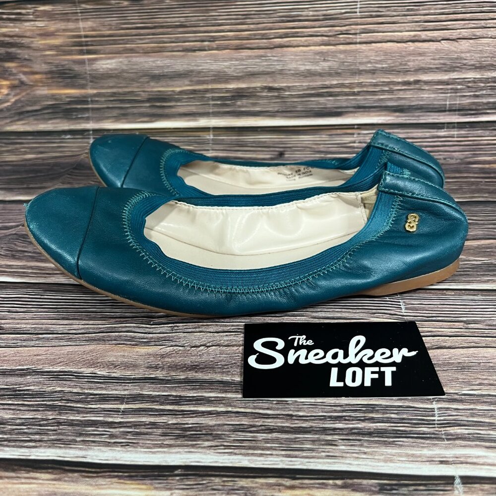 Cole Haan Elbridge Ballet Flats Women's Blue Slip On‎ Shoes - Picture 3 of 8